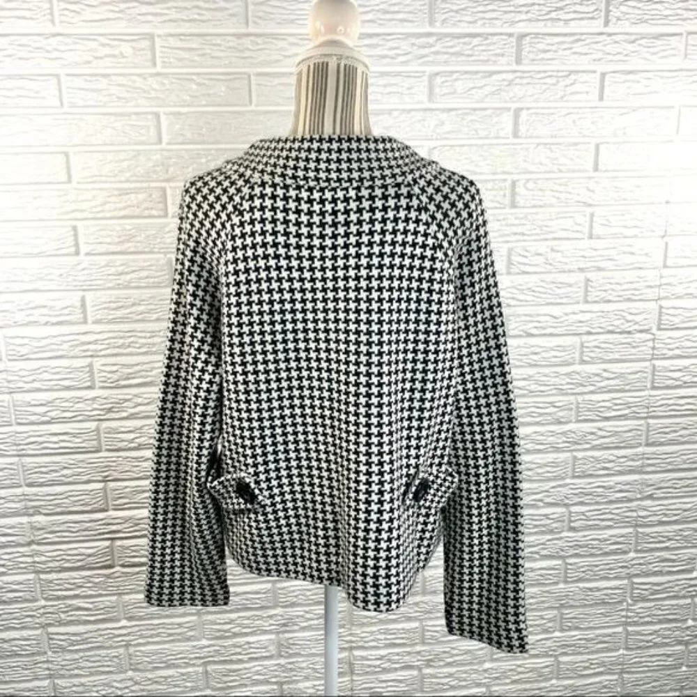 Chadwick’s Black & White Wool Blend Jacket - Picture 6 of 6